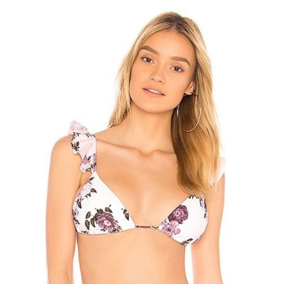 Agua Bendita Pink and Purple Floral Bikini - Picture 2 of 6